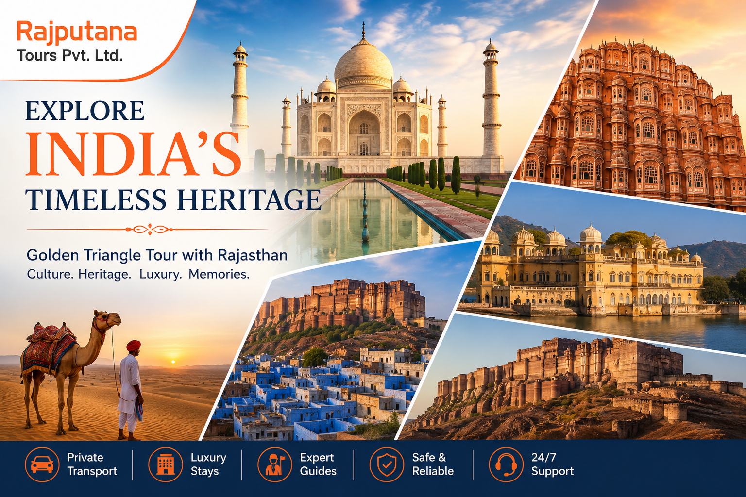 Golden Triangle Tour with Rajasthan